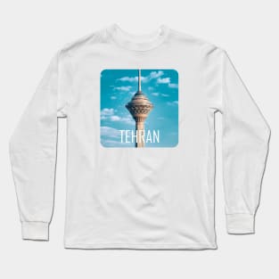 The Milad Tower in Tehran, The Capital of Iran Long Sleeve T-Shirt